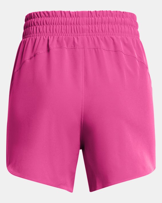 女士UA Flex Woven 5英寸短褲 in Pink image number 5